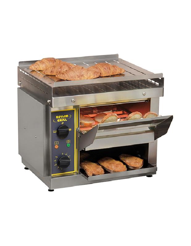 Toaster à convoyeur électrique Roller Grill - 8 tubes quartz, inox AISI 304, 230V/2650W, performant et polyvalent_0