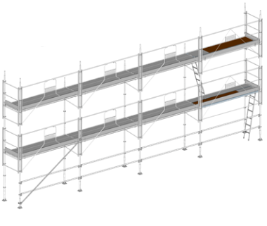 Echafaudage MULTIVIT+2 largeur 1 m - LOT 78 m 2_0