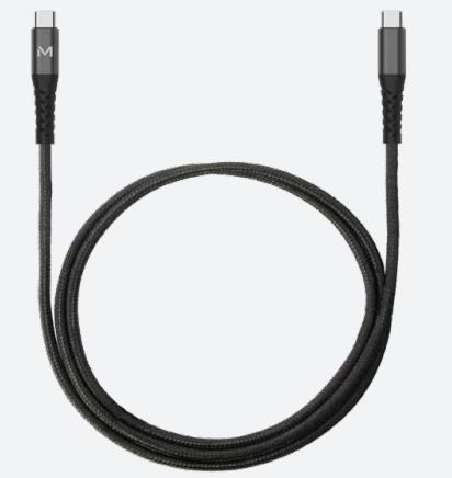 Mobilis 001342 câble USB 1 m USB C Noir_0