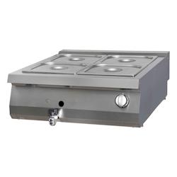 Maxima Premium bain marie - unité double - profondeur 90 cm - gaz - 3701117761620_0