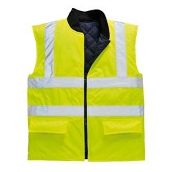 Portwest - Gilet de sécurité réversible HV Jaune Taille 4XL - XXXXL jaune 5036108041909_0