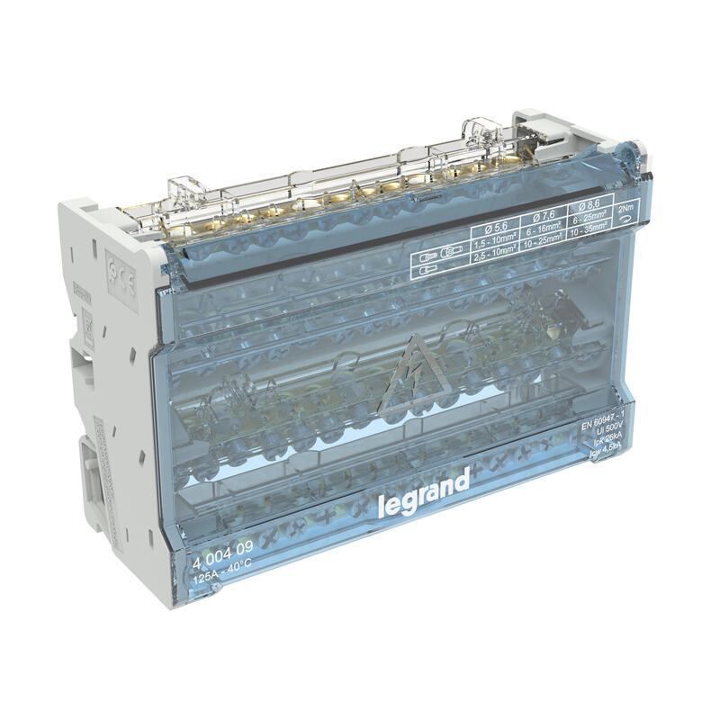 Répartiteur modulaire à barreaux étagés xl³ ik05 tétrapolaire 125a 14 départs 8 modules nouveau modèle - LEGRAND - 400409 - 788770_0