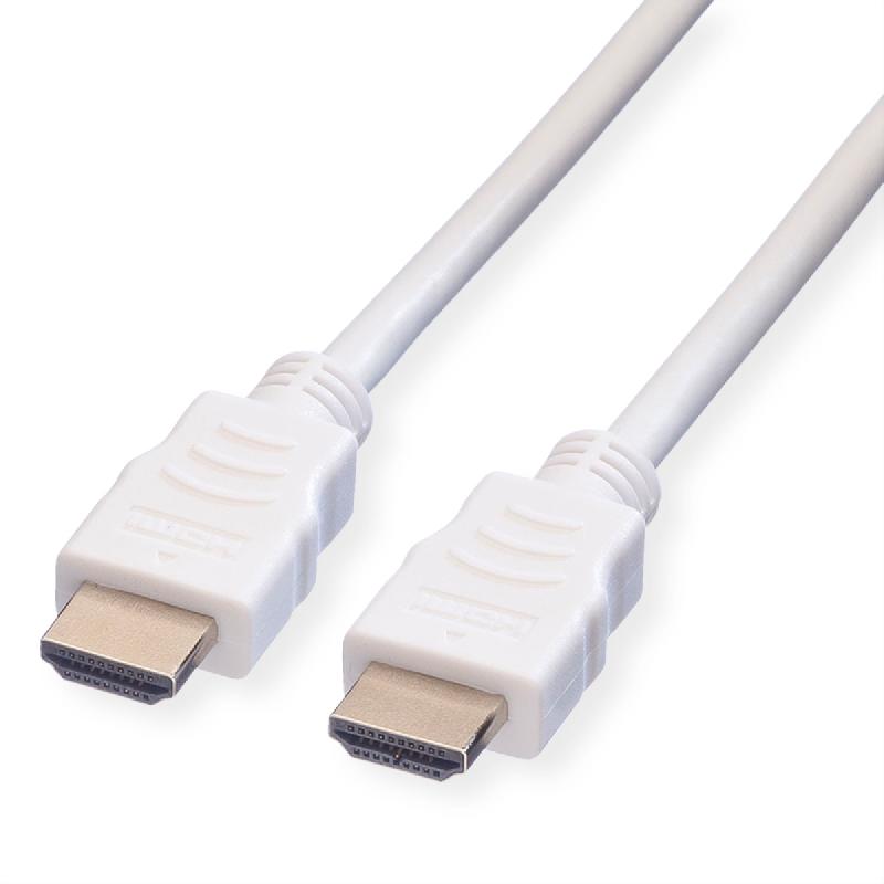 VALUE Câble HDMI High Speed avec Ethernet, blanc, 3 m_0