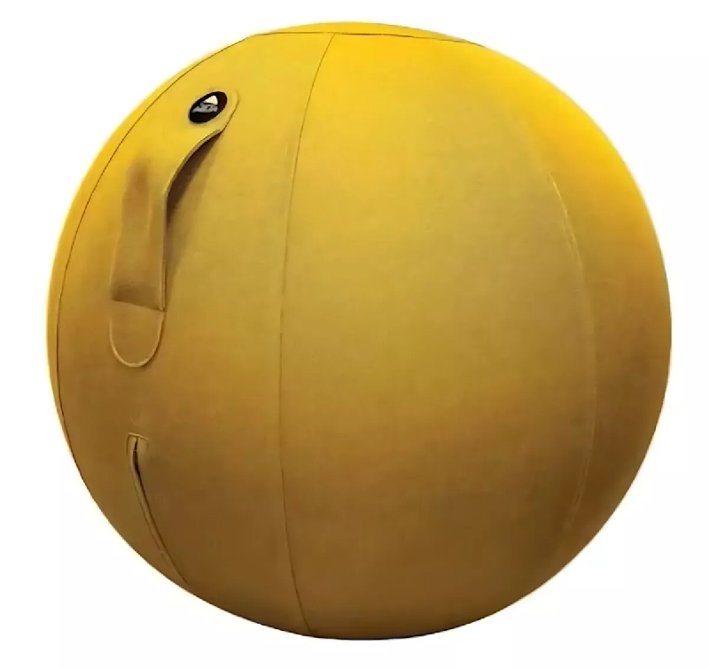 Ballon ergonomique revêtement tissu - coloris jaune safran_0