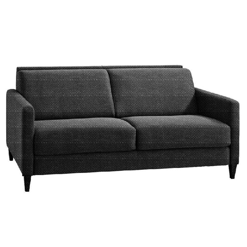 CANAPÉ CONVERTIBLE EXPRESS OSLO TWEED GRAPHITE COUCHAGE 140*197*16 CM SOMMIER LATTES RENATONISI_0
