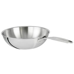 CRISTEL Wok inox Castel'Pro fixe  Ø28cm - Acier inoxydable 18/10 3358570066566_0