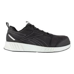 Reebok - Chaussures de sécurité basses noire et blanche en cuir haute qualité FUSION S3 SRC Noir / Blanc Taille 39 - 39 noir matière synthétique_0