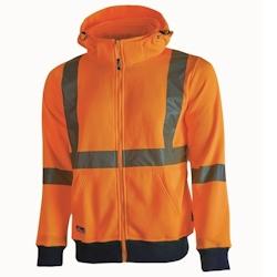U-Power - Sweat-shirt orange haute visibilité zippé MELODY Orange Taille M - M orange 8033546420027_0