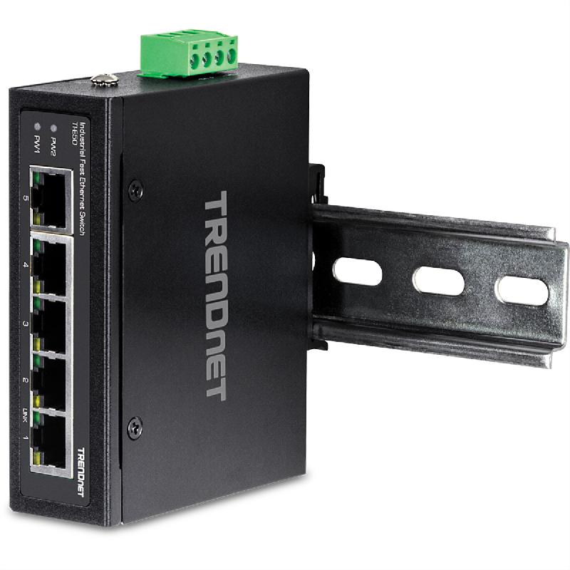 TRENDnet TI-E50 Switch industriel Fast Ethernet rail DIN 5 ports_0