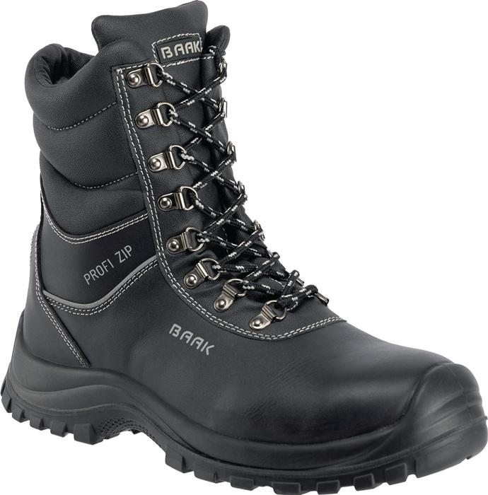 Botte de sécurité hiver Magnus-Profi pointure 42 noire S3 SRC CI EN ISO 20345 cuir de vachettette lisse BAAK_0