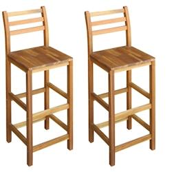 HELLOSHOP26 tabourets de bar design chaise siège bois de manguier massif 1202046 - 3002315776721_0