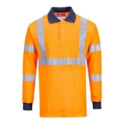 Portwest - Polo résistant à la flamme avec norme RIS HV Orange Taille L - L 5036108274024_0