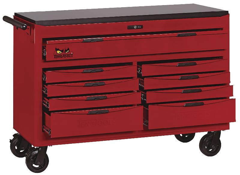 Servante d'atelier rouge 9 tiroirs extra large Teng Tools TCW809N_0