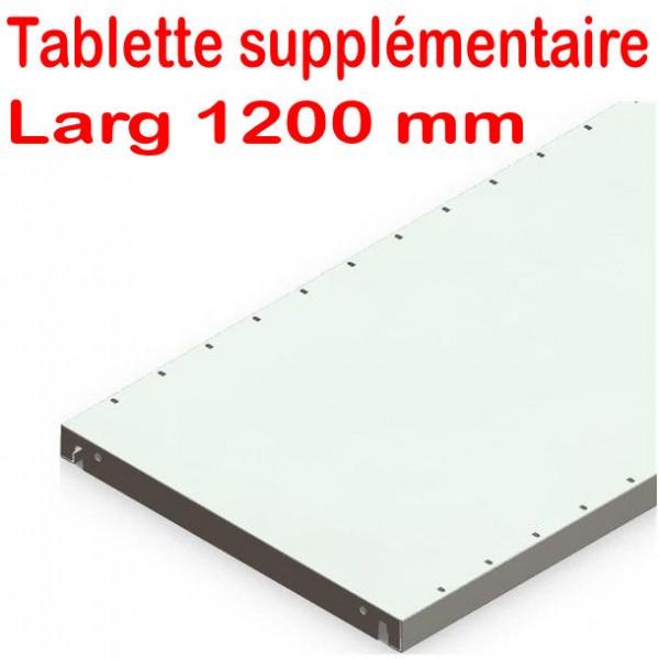 TABLETTE SUPPLEMENTAIRE RAYONNAGE BUREAU LARGEUR 1200 MM_0