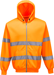 Sweat-shirt haute-visibilité orange b305, s_0