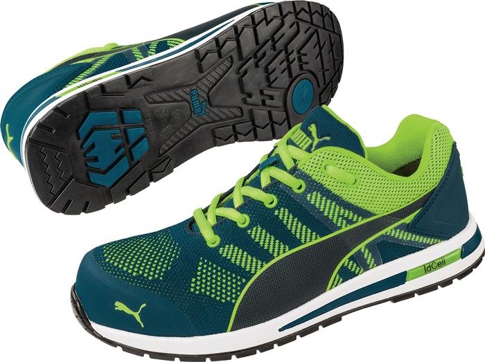 Chaussure de sécurité Elevate Knit GREEN LOW pointure 43 bleue/verte S1P ESD HRO SRC EN ISO 20345 textile PUMA_0