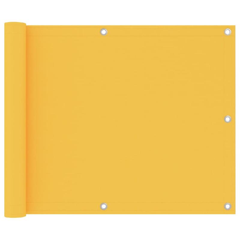 ÉCRAN DE BALCON BRISE PARE VUE PROTECTION CONFIDENTIALITÉ 75 X 300 CM TISSU OXFORD JAUNE 02_0010192_0