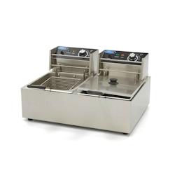 Maxima Friteuse - 2 x 6 L - 2 paniers - jusqu'à 2,4 kg de frites - 3701117758460_0