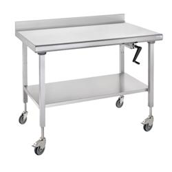 Tournus Equipement Table inox Ergonomix à dosseret 800 x 1200 x 700 cm Tournus - plastique 464712_0