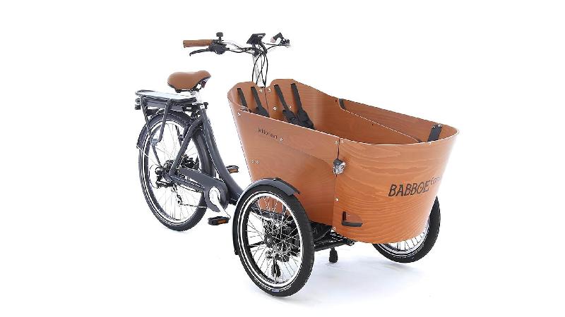 Triporteur électrique Babboe Carve-E - Banc pour 4 enfants - Moteur GWA 36V 250W - Dérailleur Shimano 7 vitesses_0