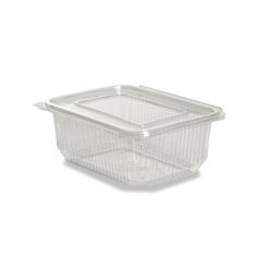 Barquette fraîcheur 750 cc en plastique PET avec couvercle à charnière par 100 - transparent plastique ES750X100_0