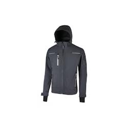 U-POWER Veste de travail isolante softshell U POWER SPACE homme gris T.3XL U Power - gris polyester 8033546486481_0