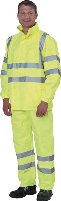 Veste de pluie de signalisation taille XL jaune 100 % PES PREVENT_0