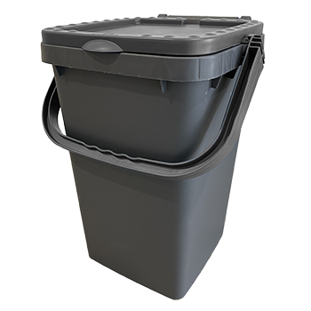 Bio seau de compostage 25L gris - recyclable_0