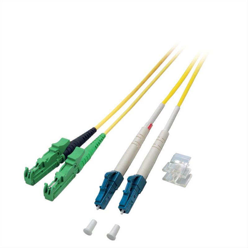 Câble FO Duplex 9/125µm, E2000APC / LC, jaune, 3 m_0
