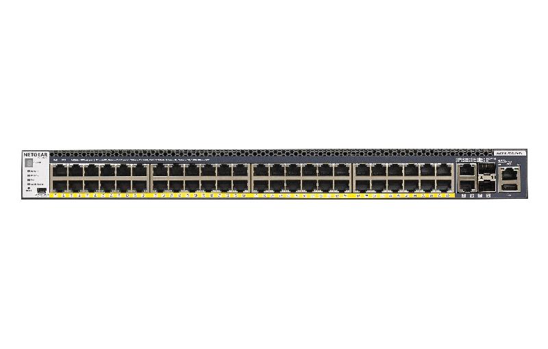 Netgear M4300-52G-PoE+ 1000W PSU Géré L2/L3/L4 Gigabit Ethernet (10/100/1000) Noir 1U Connexion Ethernet, supportant l'alimentation via ce port (PoE)_0