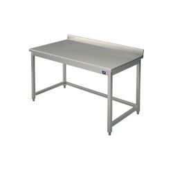 Mastro Table Inox de Travail avec Dosseret Gamme 700 - Virtus - l- L150- P70- h85- - 0698142213961_0
