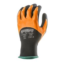 Coverguard - Gants manutention orange noir enduit nitrile J15 EUROLITE SL505N (Pack de 10) Orange / Noir Taille 8 - 5450564021389_0