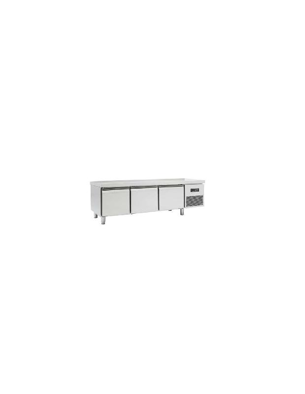 Soubassement réfrigéré 3 portes - en inox AISI304 - SBRP3P-1600 - 2000x600x600 mm_0