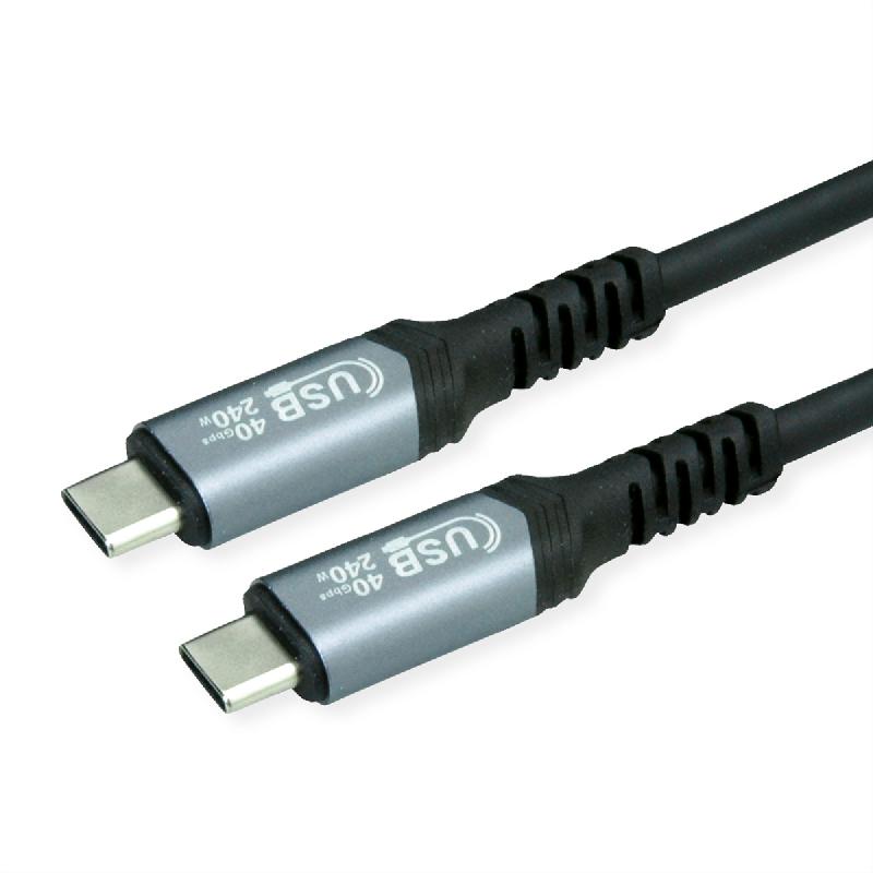 VALUE Câble USB4 Gen3x2, C–C, M/M, 240W, noir, 1 m_0