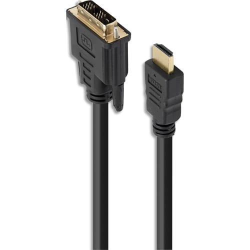 Apm câble hdmi / dvi-d, mâle / mâle, noir, 1.8m_0