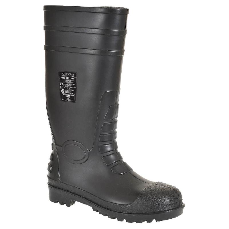 Paire de bottes de sécurité noires PVC Wellington S5 SRC - BTWLPVCNR-PW02_0