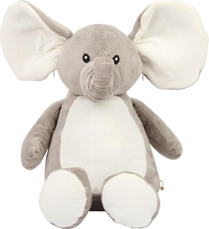 Peluche zippée éléphant -  Réf: MM558_0