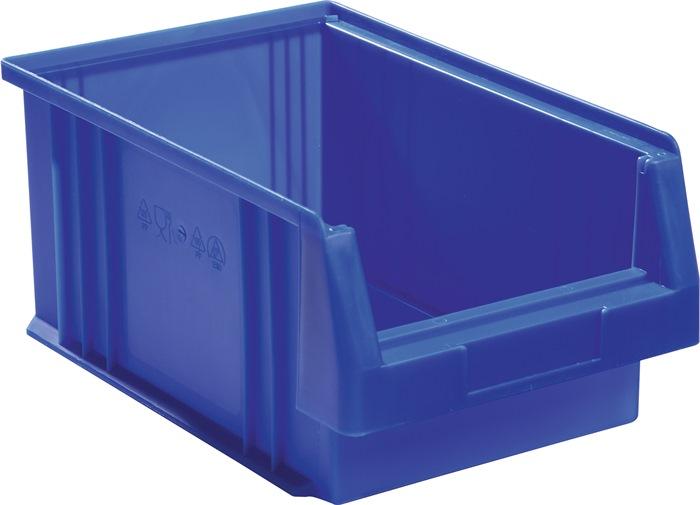 Boîte de rangement à  ouverture frontale PLK L330xl213xH150mm PP bleue LA-KA-PE_0