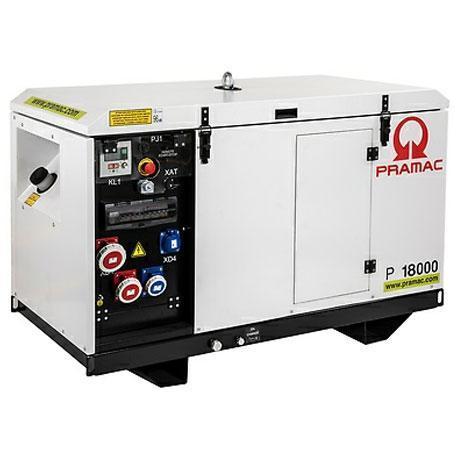 Groupe électrogène triphasé diesel 1116 cm³ P18000 DE avec DPP + AVR + Prise AMF/RSS - 17,94 kVA - PRAMAC - PF183TY4008_0