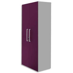 Mt international lot de 2 portes hautes pour 2 modules mt1 elégance - dim 1 porte l39,7 x h159,5 cm prune_0