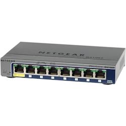 NETGEAR GS108T Switch 8 ports Gigabit manageable Niv.2 - gris GS108T-300PES_0