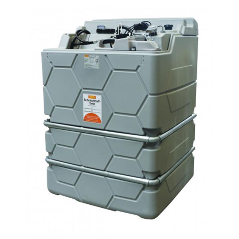 Station LUB CUBE standard Indoor 1 000 litres - Pour diesel, biodiesel, lubrifiant, fioul, AdBlue - Sans capot - CEMO - 10308F_0