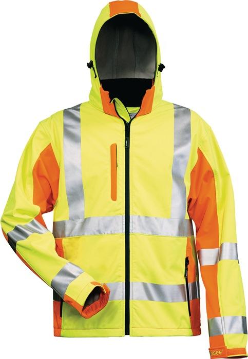 Veste softshell de signalisation JIM taille XXL jaune/orange 100 % PES ELYSEE_0