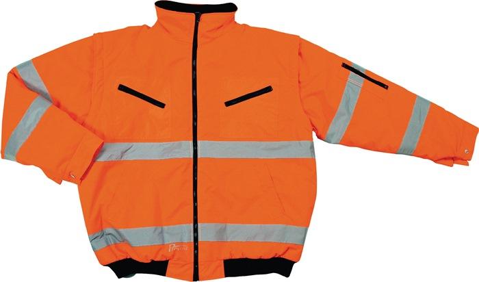 Blouson aviateur de signalisation taille M orange 100 % PES PREVENT_0