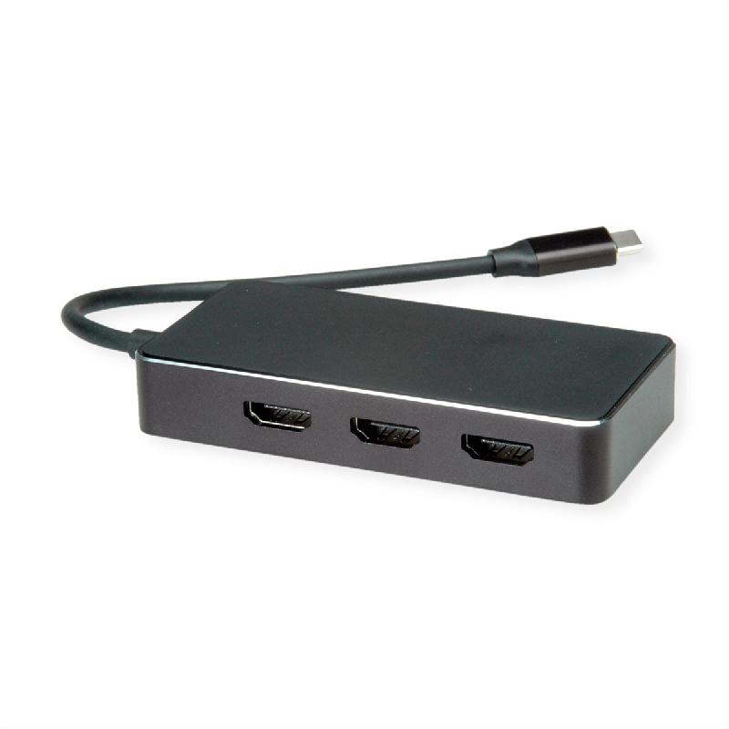 VALUE Adaptateur Multi-Display USB type C - 3x HDMI, Multi-Stream 4K_0