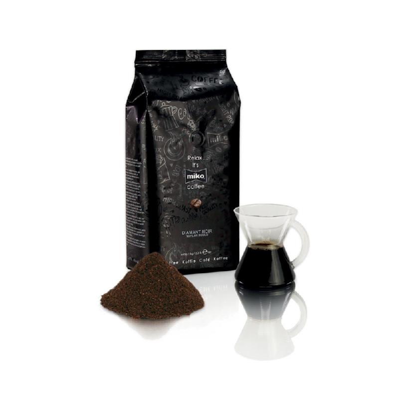 Miko® Diamant Noir - Café moulu 100% Arabica - paquet 1kg_0