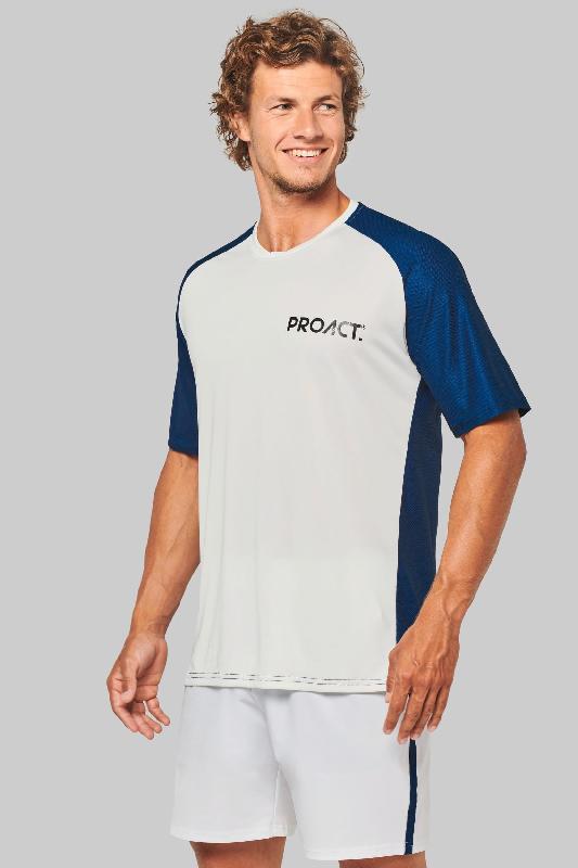 T-shirt de padel bicolore à manches raglan homme -  Réf: PA4030_0