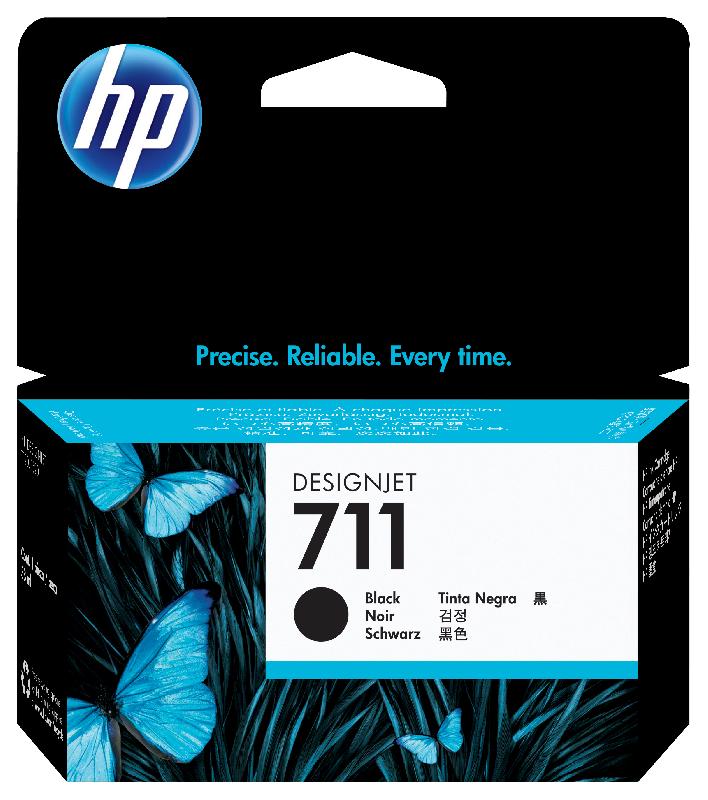 HP 711 cartouche d'encre DesignJet noir, 38 ml_0