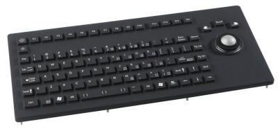  IEC-60495 - Clavier marine encastrable rétro-éclairé avec trackball 25mm en caoutchouc 92 touches IP67 USB AZERTY - Référence: RKCT92F0033-W-MC1_0