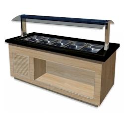 Saro Buffet chaud modèle PREMIUM LINE SB-H 200 CHÊNE - ShopDesChefs - 366-2610_0